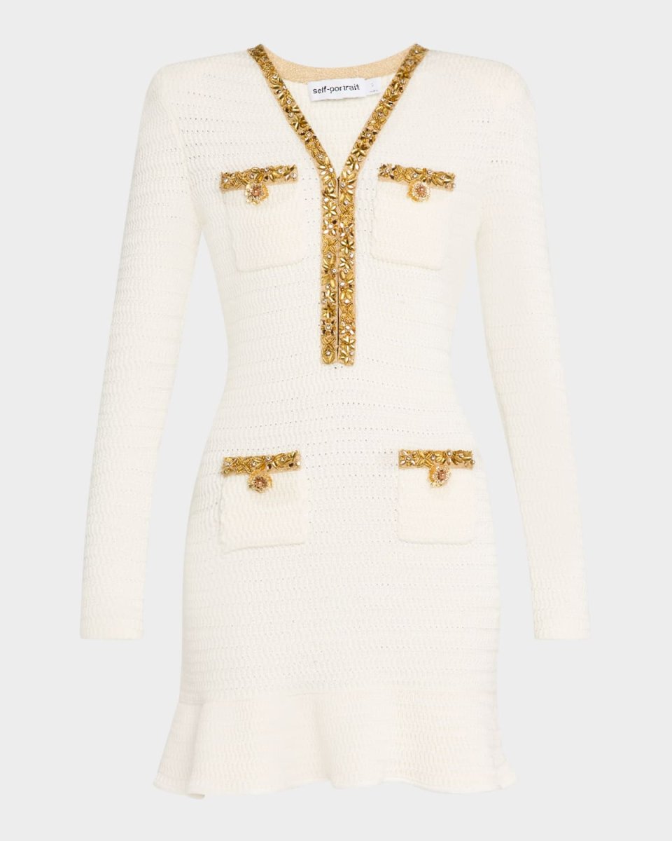 Lurex Knit Mini Dress